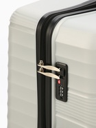 Чемодан на колёсах большой 111 л (L), на молнии, кодовый замок, 4 колеса, светло-серый - Фото 9