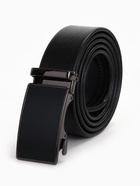 Ремень мужской «Великан» для полных, ширина 3.5 см, пряжка автомат, чёрный - Фото 2