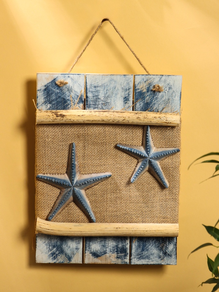 Панно плетёное «Морская звезда», 24×5×32 см - Фото 1