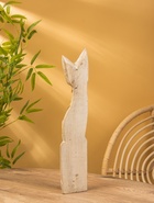 Сувенир «Кошка с мозаичными вставками», 60×14×6 см, дерево, белый 10879349 - фото 16815483
