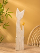 Сувенир «Кошка с мозаичными вставками», 60×14×6 см, дерево, белый 10879349 - фото 16815489