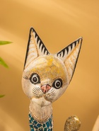 Сувенир «Кошка с мозаичными вставками», 60×14×6 см, дерево, МИКС 10879351 - фото 16815497
