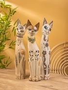 Сувенир «Кошка», белая, 60×12×6 см, дерево, МИКС - фото 48900152