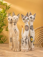 Сувенир «Кошка», белая, 60×12×6 см, дерево, МИКС 10879353 - фото 16815522