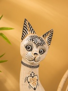 Сувенир «Кошка», белая, 60×12×6 см, дерево, МИКС 10879353 - фото 16815540