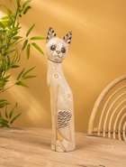 Сувенир «Кошка», белая, 60×12×6 см, дерево, МИКС 10879353 - фото 16815523