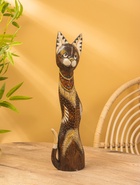 Сувенир «Кошка», 60×14×6 см, дерево, коричневый, МИКС 10879354 - фото 16815564