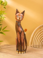Сувенир «Кошка», 60×14×6 см, дерево, коричневый, МИКС 10879354 - фото 16815573