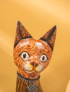 Сувенир «Кошка», 60×14×6 см, дерево, коричневый, МИКС 10879354 - фото 16815575