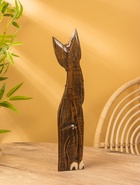 Сувенир «Кошка», 60×14×6 см, дерево, коричневый, МИКС 10879354 - фото 16815577