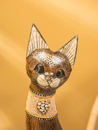 Сувенир «Кошка», 60×14×6 см, дерево, коричневый, МИКС 10879354 - фото 16815578