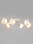 Люстра «Гелла» 6хЕ27 40 Вт бело-хромовый нов 62×45×27 см BayerLux - фото 44189812