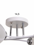 Люстра «Гелла» 6хЕ27 40 Вт бело-хромовый нов 62×45×27 см BayerLux - фото 44189815