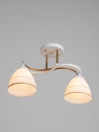 Люстра "Рина" 2хЕ27 40Вт бело-золотой нов 40х28 см 10890964