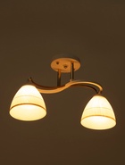 Люстра "Рина" 2хЕ27 40Вт бело-золотой нов 40х28 см 10890964