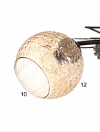 Люстра Арти 3хE27 40Вт венге 40х35х16 см нов BayerLux 10890965