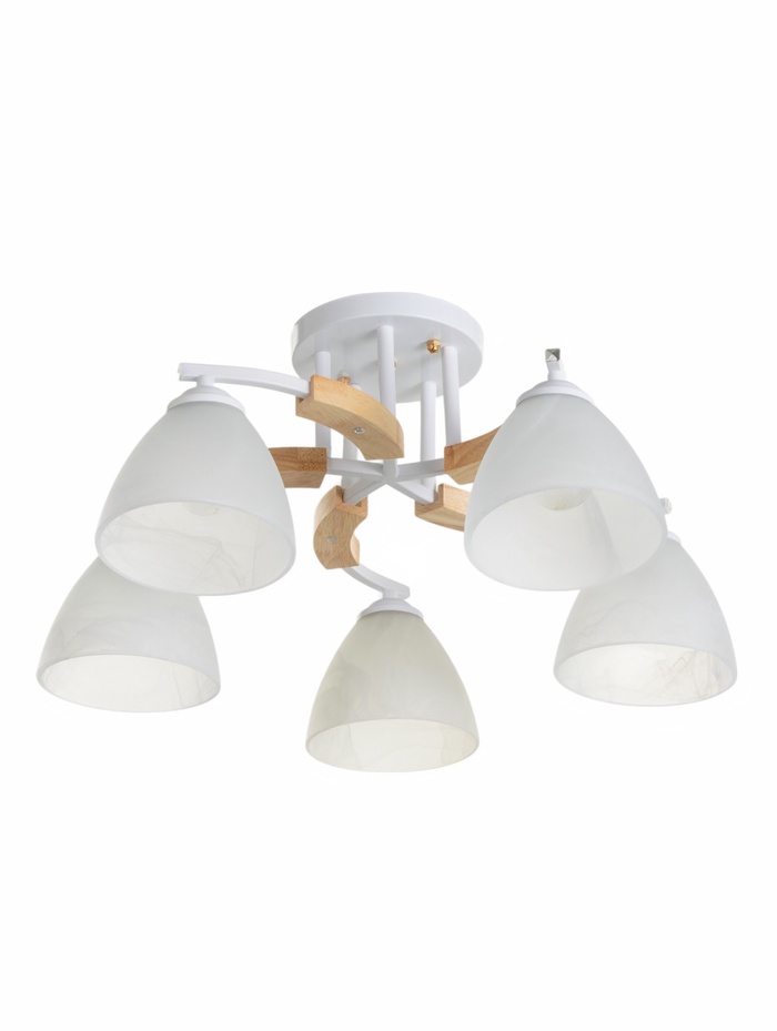 Люстра «Антер» 5хЕ27 40 Вт белый 57×57×27 см нов BayerLux