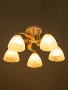 Люстра «Антер» 5хЕ27 40 Вт белый 57×57×27 см нов BayerLux - фото 44189837