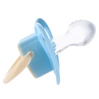 Соска-пустышка анатомическая, силикон, от 0 мес., голубая - фото 42951034