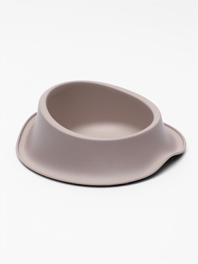 Миска для животных ФЛАФ 0,65л, Soft-touch, капучино