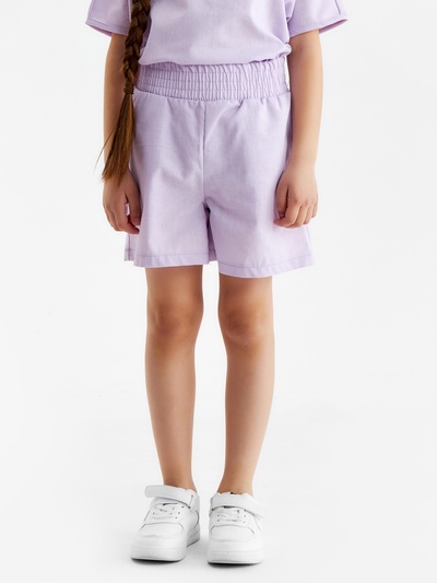 Шорты для девочки MINAKU, сиреневые, рост 134 см