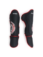 Защита голеностопа для единоборств FIGHT EMPIRE, ART, размер XL, чёрная, красная - Фото 1