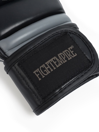 Перчатки для ММА FIGHT EMPIRE, гибридные, BLACK-L, размер M, чёрные