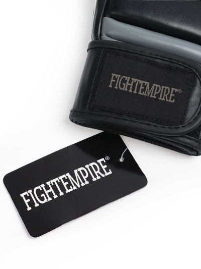 Перчатки для ММА FIGHT EMPIRE, гибридные, BLACK-L, размер L, чёрные