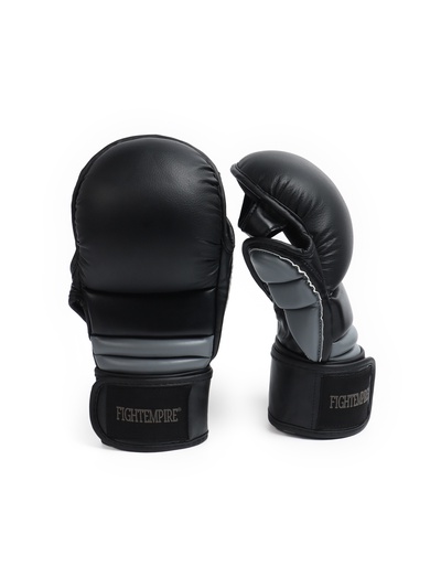 Перчатки для ММА FIGHT EMPIRE, гибридные, BLACK-L, размер XL, чёрные