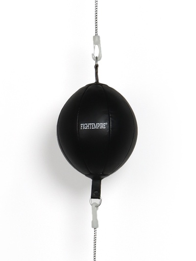 Груша боксёрская пневматическая на растяжках FIGHT EMPIRE, чёрная
