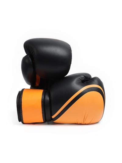Боксёрские перчатки FIGHT EMPIRE, URBAN, размер 10 oz, чёрные, оранжевые