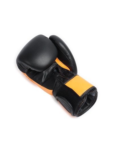 Боксёрские перчатки FIGHT EMPIRE, URBAN, размер 14 oz, чёрные, оранжевые