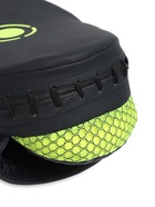 Лапы боксерские изогнутые FIGHT EMPIRE, CLASSIC, ПУ, чёрные, жёлтые, пара - Фото 4