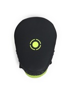 Лапы боксерские изогнутые FIGHT EMPIRE, CLASSIC, ПУ, чёрные, жёлтые, пара - Фото 3