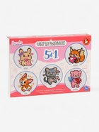 Вышивка крестиком на пяльцах «Милые животные 5 в 1», 15 см, набор для творчества - Фото 9