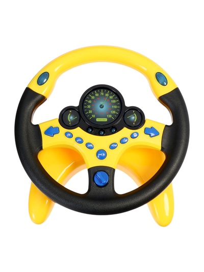 УЦЕНКА (в пакете) Руль музыкальный «Супер водитель», свет и звук, работает от батареек