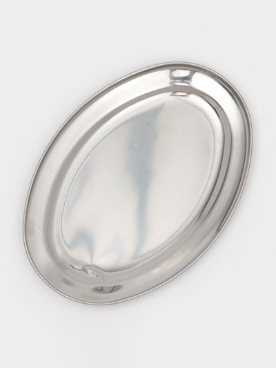 Поднос, 21.5×15×1.5 см, нержавеющая сталь, серебристый