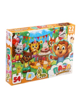 {{photo.Alt || photo.Description || 'Уценка Пазл с наклейками «Весёлый день рождения», 22 наклейки, 54 детали'}}