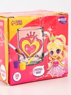 УЦЕНКА Роспись стеклянной кружки красками «Принцесса с розой» - Фото 5