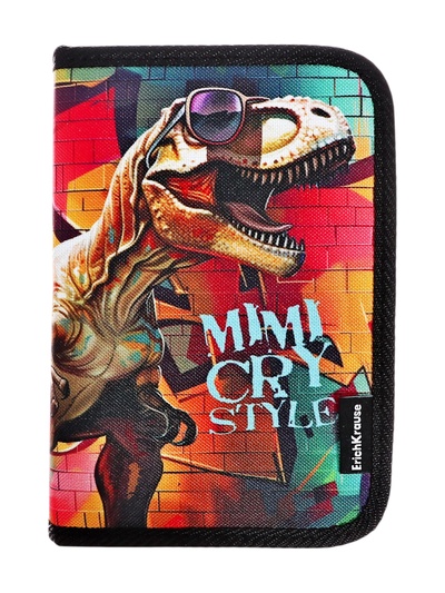 Пенал 1 секция 135×205, ErichKrause, для мальчика, Dino Art
