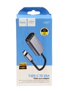 УЦЕНКА Адаптер Hoco UA21, Type-C (m) - VGA (f), 13 см, серый 10891317