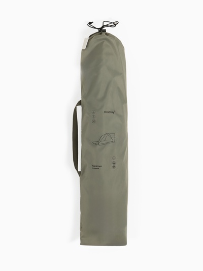 Палатка пляжная maclay, 240×120×120 см, трекинговая, однослойная, зелёная