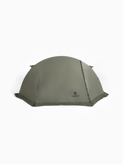 Палатка туристическая 2-х местная maclay sayan 2, 260×145×125 см, треккинговая, двухслойная, зелёная