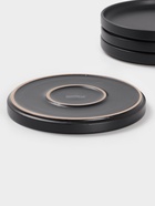 Набор тарелок Доляна «Гранит», 4 шт., d=20 см, керамика, чёрный - Фото 5