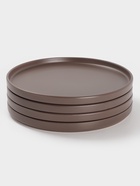 Набор тарелок Доляна «Гранит», 4 шт., d=26 см, керамика, коричневый - Фото 2
