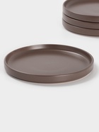 Набор тарелок Доляна «Гранит», 4 шт., d=20 см, керамика, коричневый - Фото 3