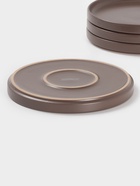 Набор тарелок Доляна «Гранит», 4 шт., d=20 см, керамика, коричневый - Фото 5