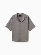 Рубашка мужская с коротким рукавом MIST, размер 52, серая - Фото 12