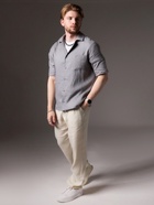 Рубашка мужская с коротким рукавом MIST, размер 52, серая - Фото 5