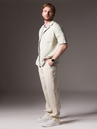 Рубашка мужская с коротким рукавом MIST, размер 50, бледно-зелёная - Фото 4